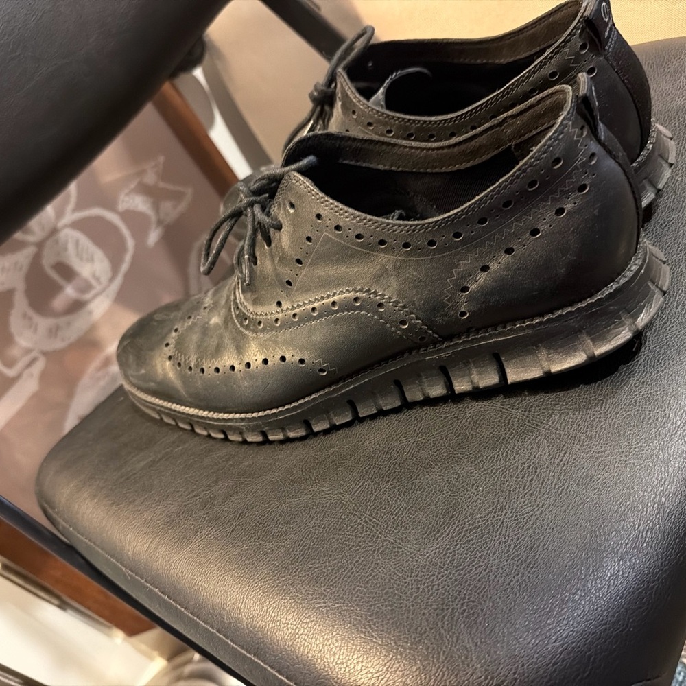 Cole Haan Men's Black Oxford Shoes Zero Grand